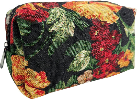 Pipol"s Bazaar Vintage Square Cosmetic Bag Black Multi/patterned ONE SIZE