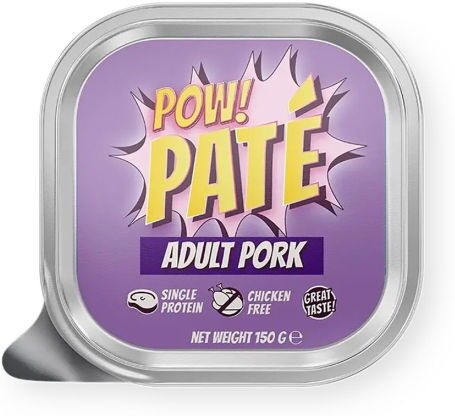 Pow! Dog Adult Pork Paté 150 G