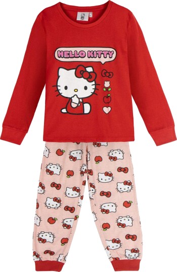 Hello Kitty Pysjamas, Rød/Rosa, 12 år