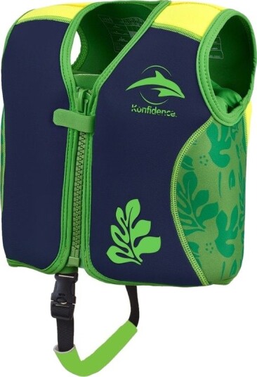 Konfidence Svømmevest Barn 2–3 År Med Stropp Maui Green/Navy