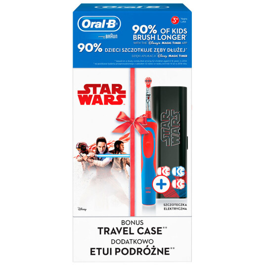 Oral-B Star Wars gaveeske elektrisk tannbørste for barn + etui