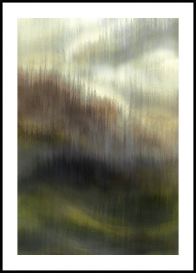 Misty Forest Veil Plakat / 70x100cm