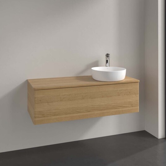 Villeroy & Boch Antao Servantskap med 1 skuff 120x50x36 cm m/lys Eik