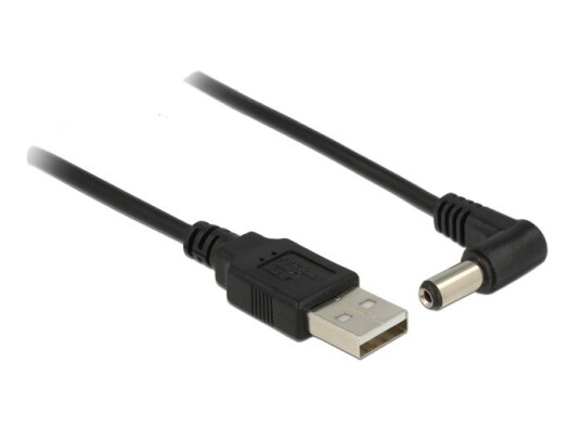 Delock strømkabel - 5,5 x 2,1 mm DC-jakk til USB (kun strøm) - 1.5 m Delock strømkabel - 5,5 x 2,1 mm DC-jakk til USB (kun strøm) - 1.5 m