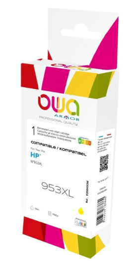 Owa-Blekk Kompatibel Med Hp 953Xl Y Gul F6u18ae