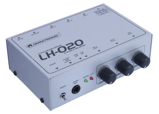 Omnitronic Lh-020 3-Channel Mic Mixer Omnitronic Lh-020 3-Channel Mic Mixer