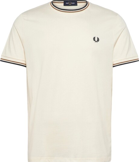 Fred Perry Twin Tipped T Shirt Cream XL Fred Perry Twin Tipped T Shirt Cream XL