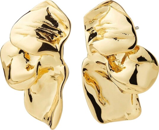 Pilgrim Solari Earrings Gold Plated Gold ONE SIZE