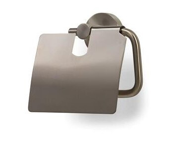 Blue Label Toiletrulleholder Med Låg - Børstet Nikkel Blue Label Toiletrulleholder Med Låg - Børstet Nikkel