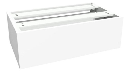Vikingbad Sideskap Slett MIE Demi - Mål: B(60-90)Xh46xd29 cm Hvit Matt / 80cm
