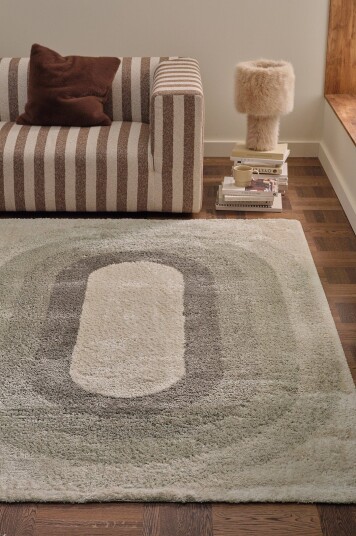 Ellos Home Flossteppe Desio Retro Brun Ellos Home Flossteppe Desio Retro Brun