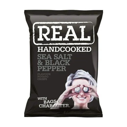 Real Chips havsalt og sort pepper 35 g