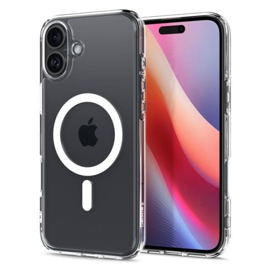 Spigen Ultra Hybrid MagSafe-deksel for iPhone 16 - Hvit