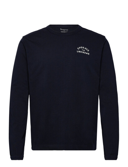 Knowledge Cotton Apparel Organic Cotton Long Sleeved T-Shirt - Navy - S Knowledge Cotton Apparel Organic Cotton Long Sleeved T-Shirt - Navy - S