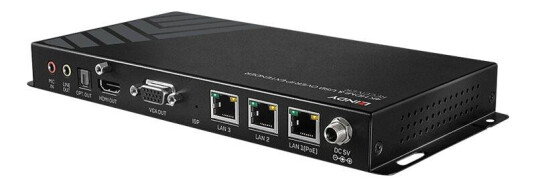 LINDY 4K HDMI & USB Over IP Extender - Receiver - video/lyd/infrarød/USB/seriellforlenger - GigE, RS-232, USB 2.0, HDMI, VGA