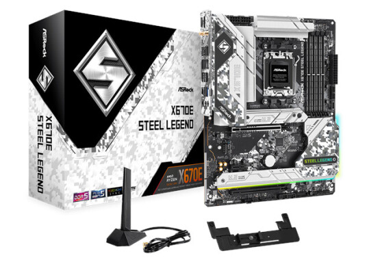 ASRock X670E Steel Legend - AMD X670 - AMD AM5 socket - DDR5 RAM - ATX ASRock X670E Steel Legend - AMD X670 - AMD AM5 socket - DDR5 RAM - ATX