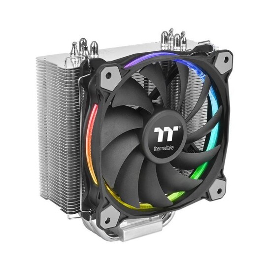 Thermaltake Riing Silent 12 RGB CPU-kjøler 120mm med PWM og 1500 RPM - Svart Thermaltake Riing Silent 12 RGB CPU-kjøler 120mm med PWM og 1500 RPM - Svart