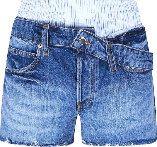 Alexander Wang Dame Shorts Blå W28, Alexander Wang Dame Shorts Blå W28,