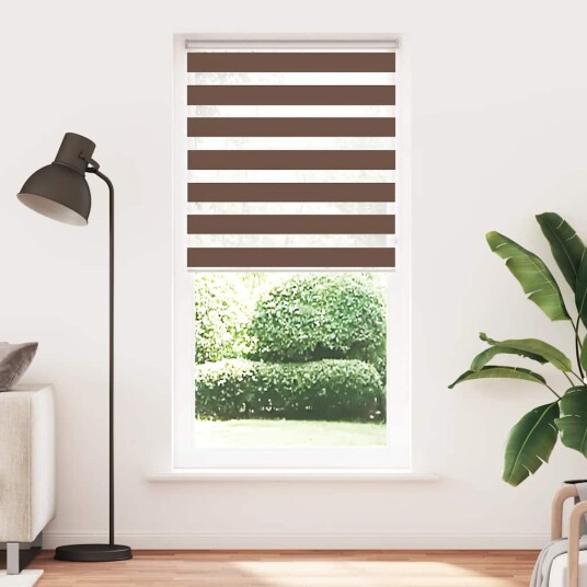 Sebragardin brun 110x230 cm stoff bredde 105,9 polyester
