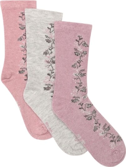 Minymo Wool Socks 3 Pack   ORCHID HAZE   31\34