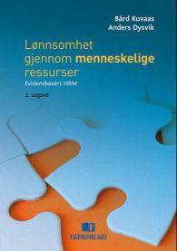 Lønnsomhet gjennom menneskelige ressurser; evidensbasert HRM, Pent brukt bok med markeringer