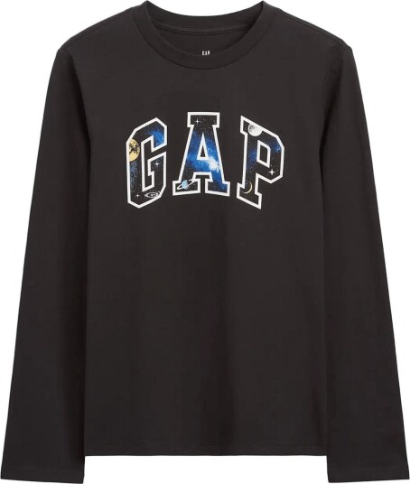 GAP Logo Graphic T Shirt From The Gap Collection MOONLESS NIGHT GLITT 128/134