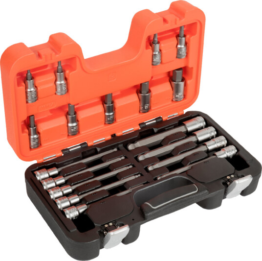 Bahco 1/2" Unbrako Bits-sett med 18 Deler (4-17mm)