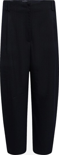 Mango High Waisted Balloon Trousers   NAVY   34