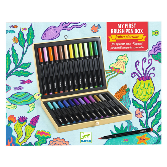 Djeco Tegnekoffert med filtpenner 25 deler Djeco Tegnekoffert med filtpenner 25 deler