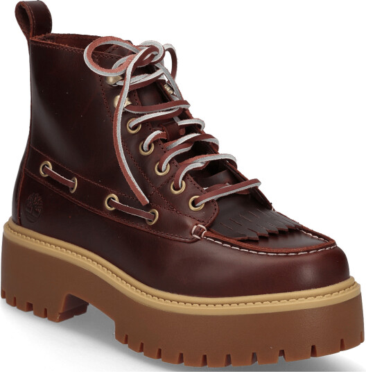 Timberland Mid Lace Up Boot Burgundy 38