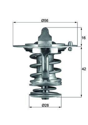 Termostat MAHLE ORIGINAL TX 83 76D