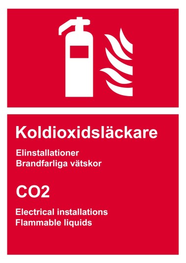 Sticker Brannslukker Skilt