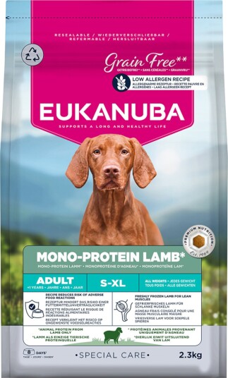 Eukanuba Adult Special Care Hundemat Mono-Protein Lam 2.3 kg