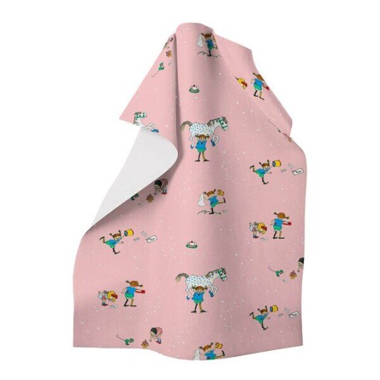 Arvidssons Textil Pippi med vänner kjøkkenhåndkle rosa Arvidssons Textil Pippi med vänner kjøkkenhåndkle rosa