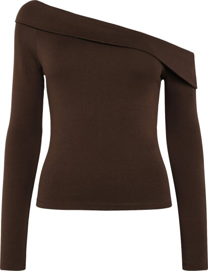 Levi"s® Clara Rib Off Shoulder Ls Java   BROWNS   XS