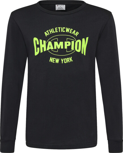 Champion Ls Tee Black 114 119