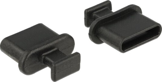 Delock USB Type-C Støvdeksel Svart - Pakke med 10 Stykker