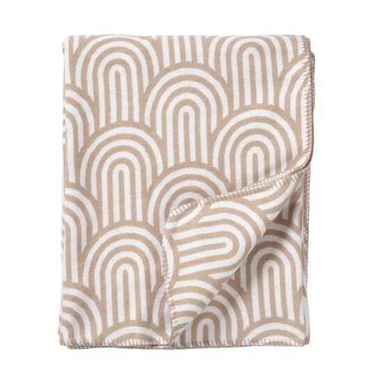 Klippan Arcade bomullspledd beige