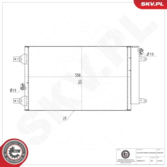 Kondensator ESEN SKV 86SKV051 Kondensator ESEN SKV 86SKV051