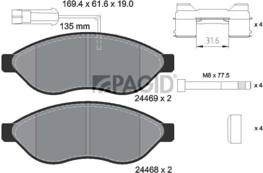 PAGID T2265N Bremseklosser PAGID T2265N Bremseklosser