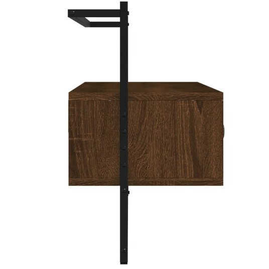 vidaXL TV-benk veggmontert brun eik 100,5x30x51 cm konstruert tre vidaXL TV-benk veggmontert brun eik 100,5x30x51 cm konstruert tre