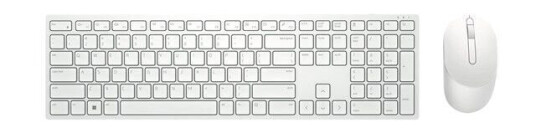 Dell Pro KM5221W Trådløst Tastatur og Mussett Nordisk Hvit Dell Pro KM5221W Trådløst Tastatur og Mussett Nordisk Hvit