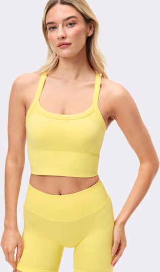 STRONGER Seamless Contour Tank Top Yellow S STRONGER Seamless Contour Tank Top Yellow S