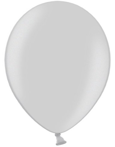 100 stk 30 cm MEGAPACK Sølvfarget Metallic Ballonger