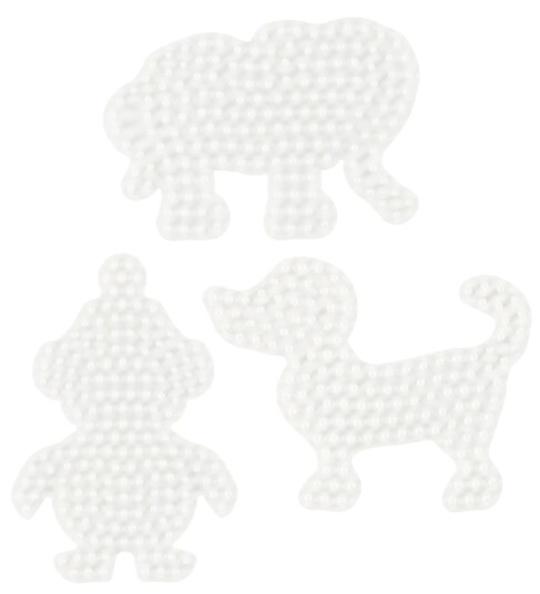 Hama Iron-on Plates Elephant Penguin Dog