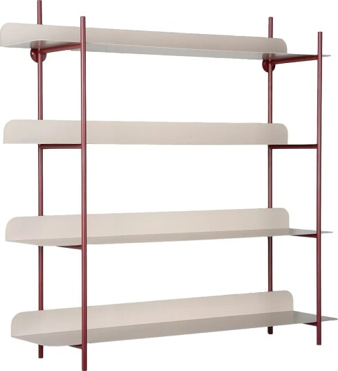 Leitmotiv Wall Rack Reina Cuatro Burgundy H60CM Leitmotiv Wall Rack Reina Cuatro Burgundy H60CM