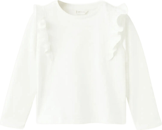 Mango | Frills Cotton T Shirt | 2 3