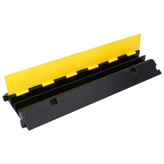 vidaXL Kabelbeskytter 2 kanaler 2 stk 100 cm gummi