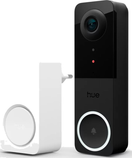 Philips Hue Videodørklokkesett med Kameera og Chime - Trådløs Sikkerhetspakke Svart Philips Hue Videodørklokkesett med Kameera og Chime - Trådløs Sikkerhetspakke Svart