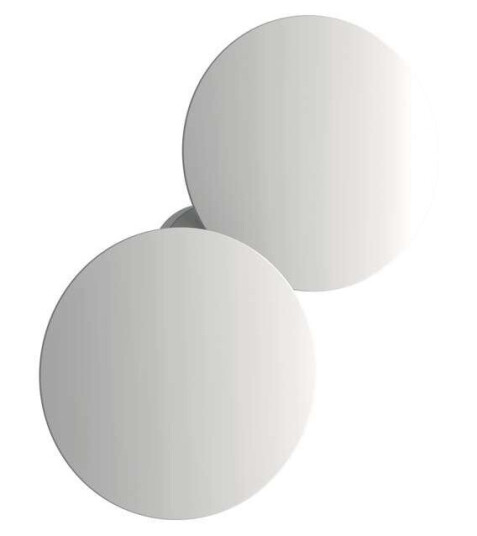 Lodes - Puzzle Vegg-/Taklampe LED Round Double Matt Hvit 2700K